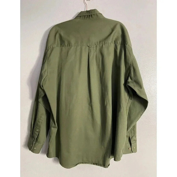 Duck Head Mens Long Sleeve Wrinkle Resistant Button Down Shirt Green Sz XXL/XXG - Picture 3 of 6